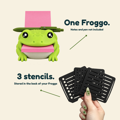 Froggo™ – Frog Sticky Note Holder